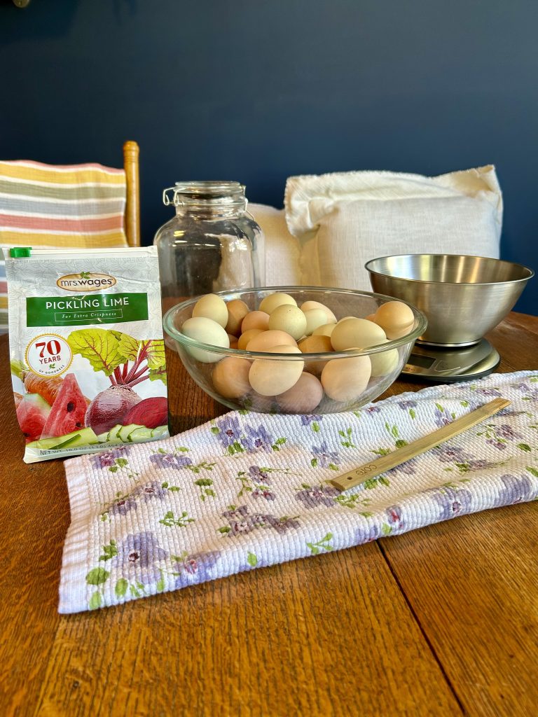 water glassing egg supplies