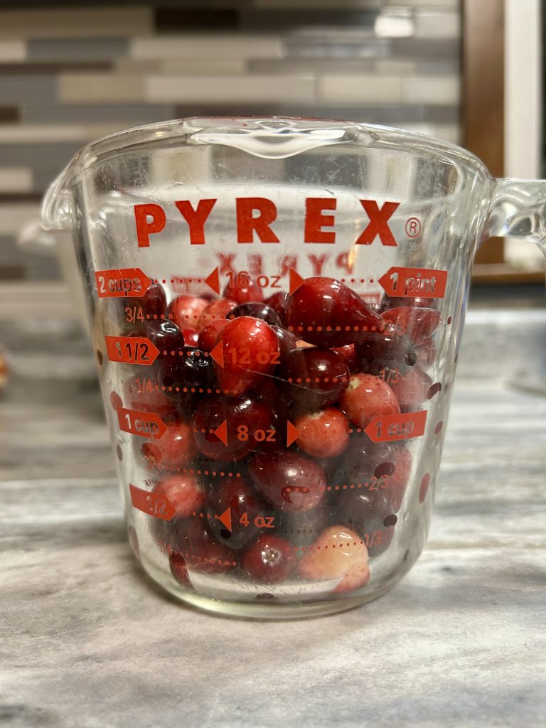 one and a half cup cranberries