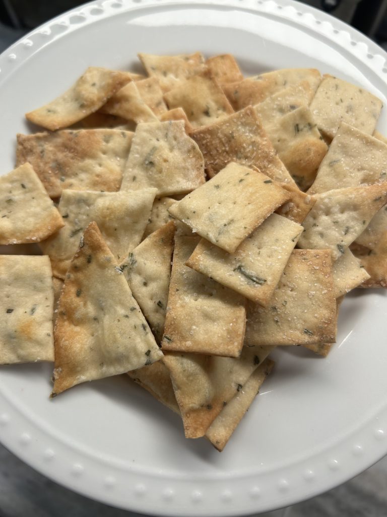 homemade rosemary crackers