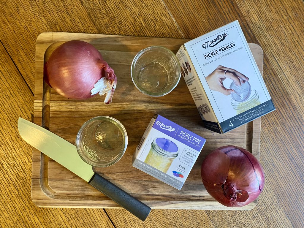lacto-fermented pickled onions