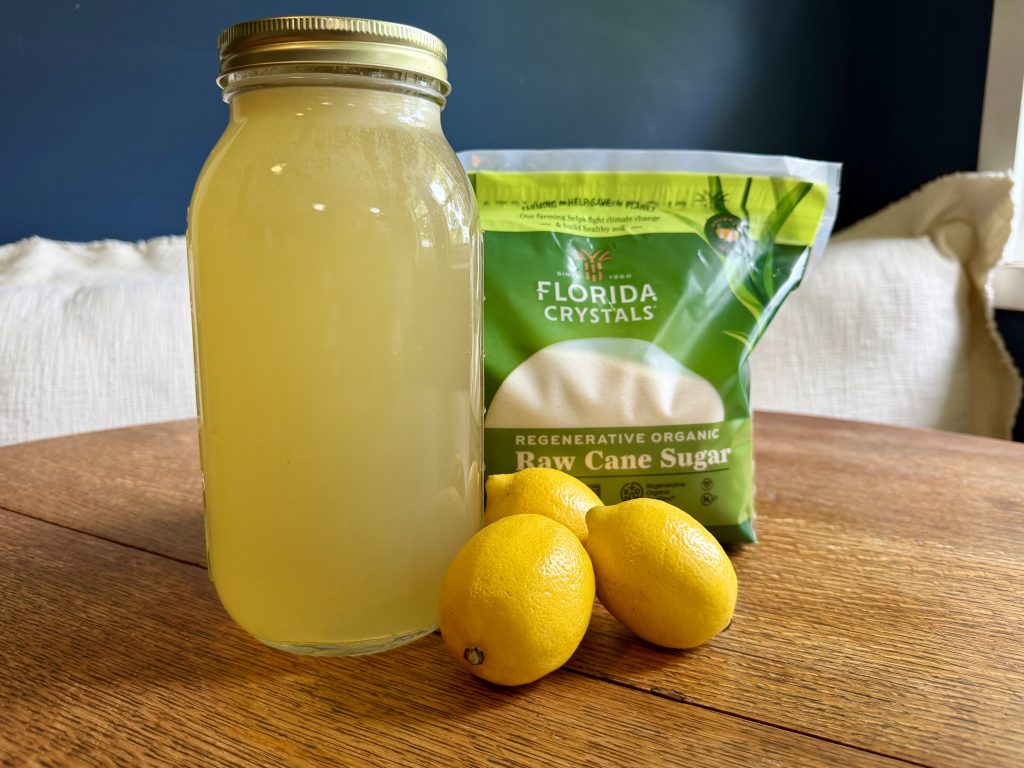 Fresh Squeezed Homemade Lemonade Ingredients