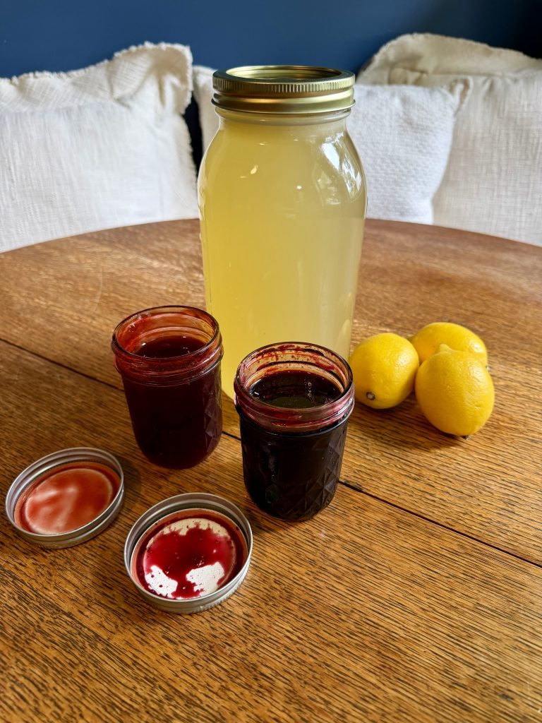 Fresh Squeezed Homemade Lemonade with simple syrup